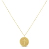 Thumbnail Image 1 of Circle Cross Necklace 10K Yellow Gold 18&quot;