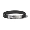 Bulova Wrap Bracelet Black Leather 8.8"
