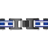 Thumbnail Image 3 of Men's Bracelet Stainless Steel Black/Blue Ion Plating 8.5&quot;