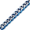 Thumbnail Image 1 of Solid Bracelet Steel & Blue Ion Plating Bracelet 9"