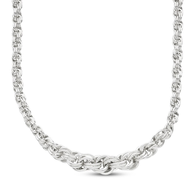 Double Circle Link Necklace 18" Kay