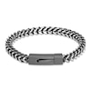 Thumbnail Image 1 of Franco Chain Bracelet Black Ion Plating Solid Stainless Steel 9"