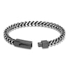 Thumbnail Image 2 of Franco Chain Bracelet Black Ion Plating Solid Stainless Steel 9"