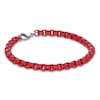 Thumbnail Image 1 of Bracelet Red Acrylic & Solid Stainless Steel 9&quot;