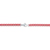 Thumbnail Image 2 of Bracelet Red Acrylic & Solid Stainless Steel 9&quot;