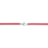 Thumbnail Image 1 of Solid Bracelet Red Acrylic & Stainless Steel 9"