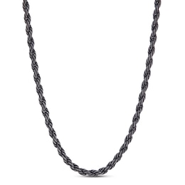 Rope Chain Necklace Solid Stainless Steel 24"
