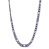 Thumbnail Image 1 of Figaro Necklace Blue Ion Plating Solid Stainless Steel 24&quot;