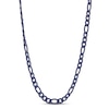 Thumbnail Image 0 of Solid Figaro Necklace Blue Ion Plating Stainless Steel 24"