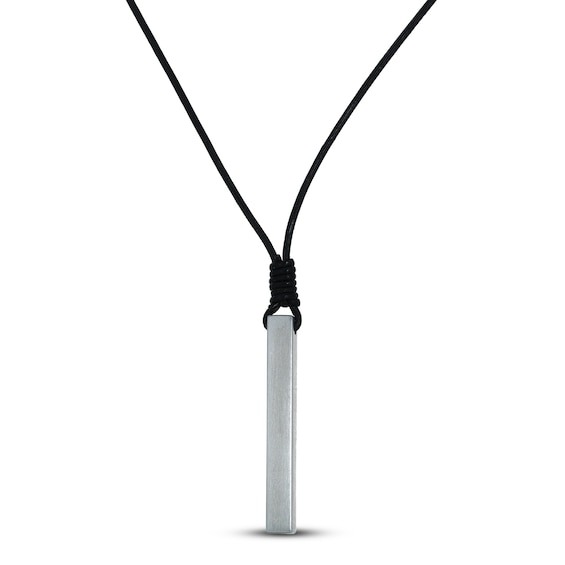 Men's Cord Necklace Stainless Steel 23"