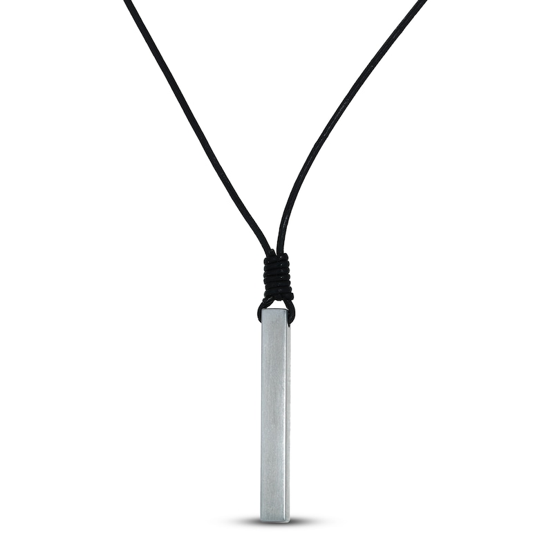 Men's Cord Necklace Stainless Steel 23