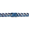 Thumbnail Image 2 of Solid Chain Necklace Stainless Steel/Blue Ion Plating 24"