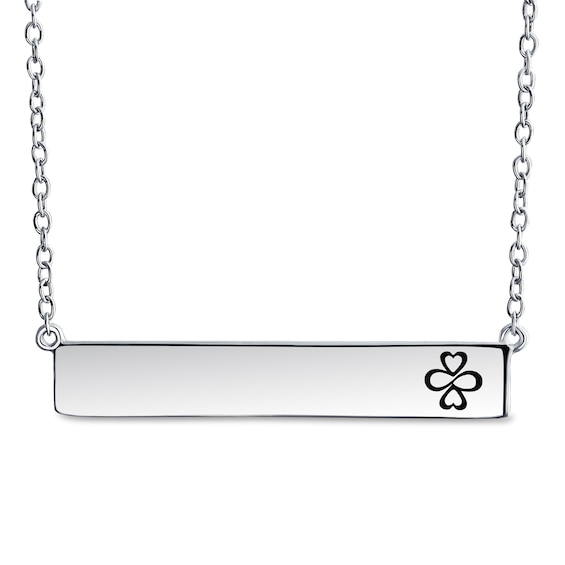 AYLLU Bar Necklace Sterling Silver 18"
