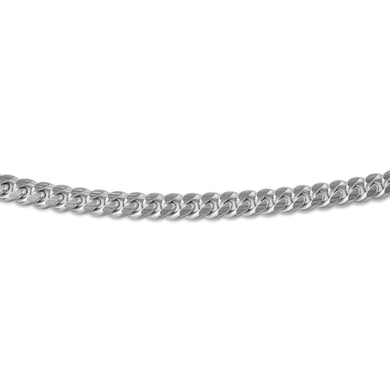 Solid Curb Chain Necklace Sterling Silver 22