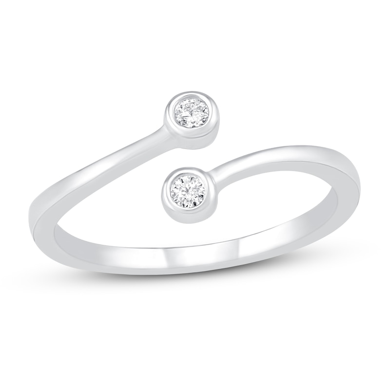 Diamond Accent Toe Ring Sterling Silver