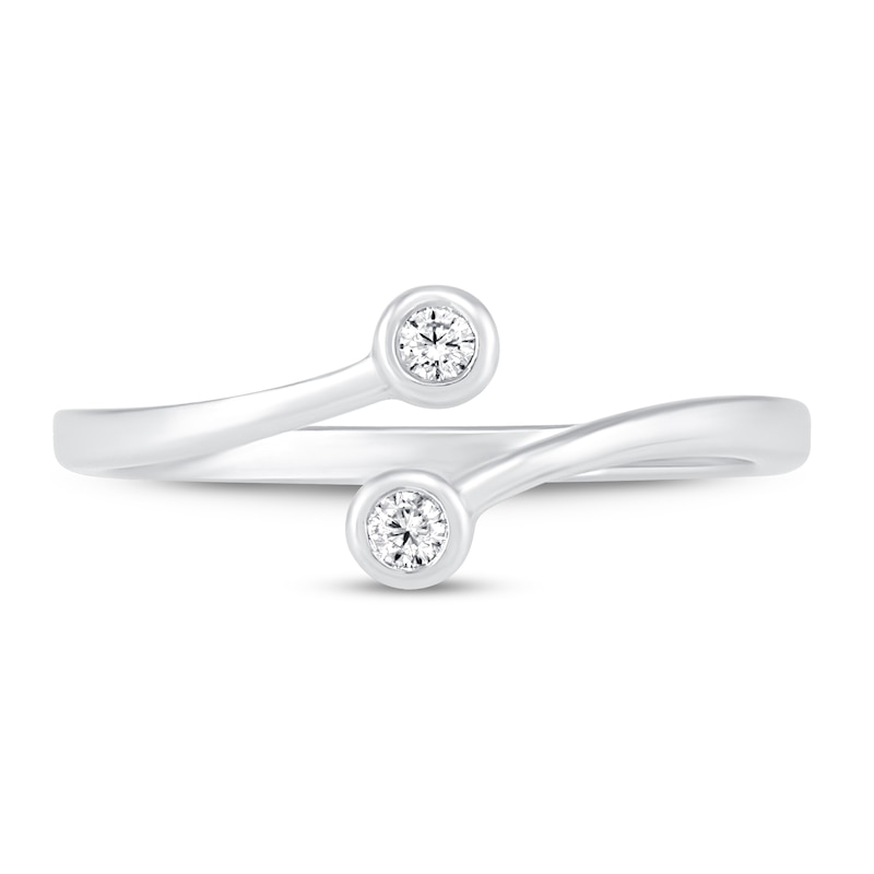 Diamond Accent Toe Ring Sterling Silver