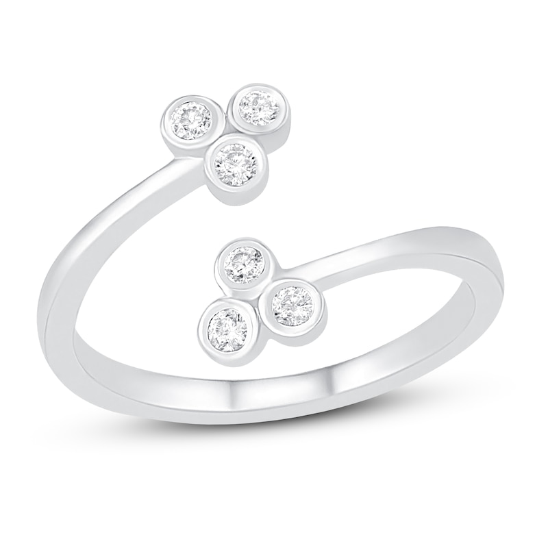Diamond Toe Ring 1/20 ct tw Sterling Silver