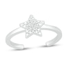 Thumbnail Image 1 of Diamond Accent Star Toe Ring Sterling Silver