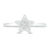 Thumbnail Image 1 of Diamond Accent Star Toe Ring Sterling Silver