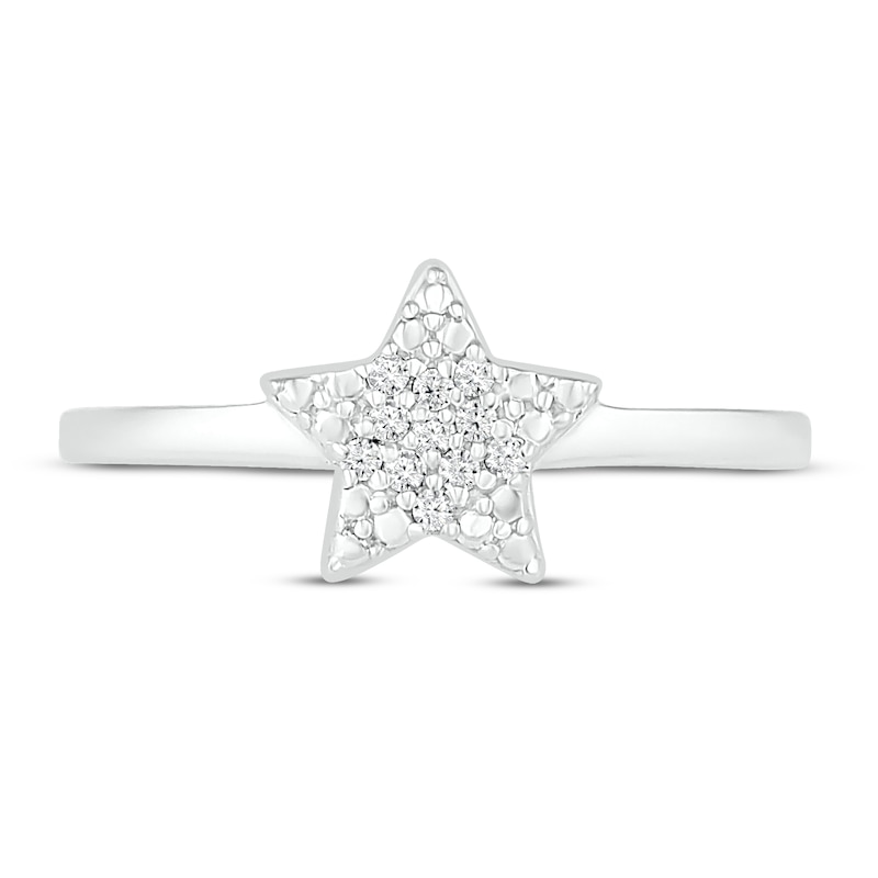 Main Image 2 of Diamond Accent Star Toe Ring Sterling Silver