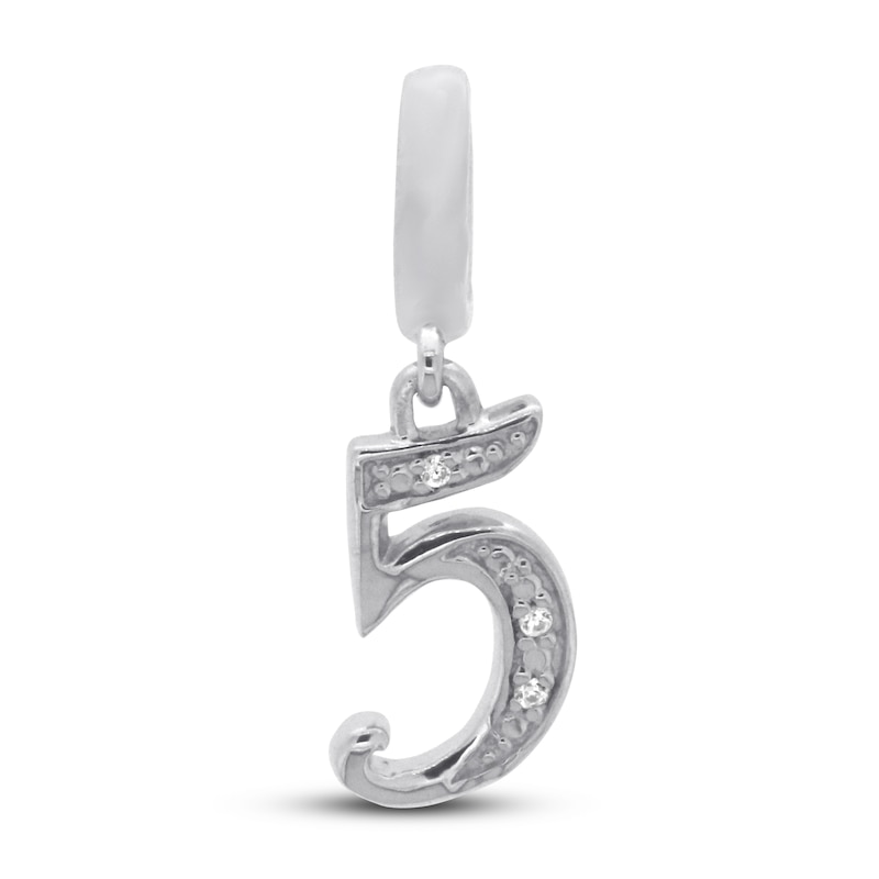 Number 5 Sterling Silver Charm Number 5 Sterling Silver Charm