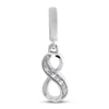 Thumbnail Image 1 of True Definition Number 8 Charm with Diamonds Sterling Silver