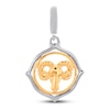 Thumbnail Image 1 of True Definition Aries Zodiac Charm Sterling Silver/10K Yellow Gold