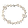 Thumbnail Image 1 of Cultured Pearl Bead Bracelet Sterling Silver 7.5"