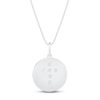 Thumbnail Image 1 of Diamond Cross Necklace 1/15 ct tw Sterling Silver 18&quot;