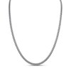 Thumbnail Image 1 of Curb Chain Necklace Oxidized Solid Sterling Silver 24&quot;