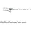 Disney Treasures Mickey Mouse Black & White Diamond Necklace 1/10 ct tw Round-Cut Sterling Silver 17"