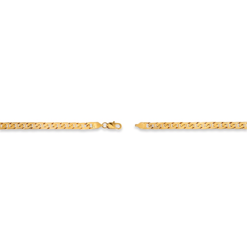 Main Image 3 of Mariner Link Bracelet Yellow Ion-Plated Solid Stainless Steel 8.5&quot;