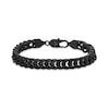 Thumbnail Image 1 of Matte Curb Bracelet Black Ion-Plated Solid Stainless Steel 8.75&quot;