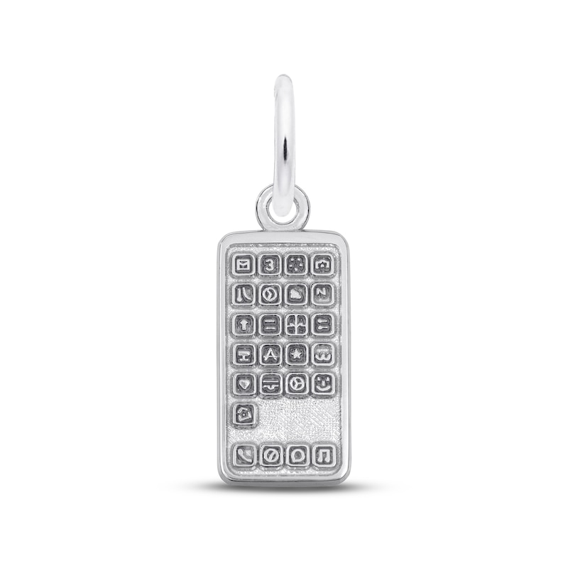 Main Image 1 of Smart Phone Charm Sterling Silver