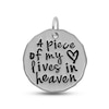 Thumbnail Image 1 of Heart in Heaven Charm Sterling Silver