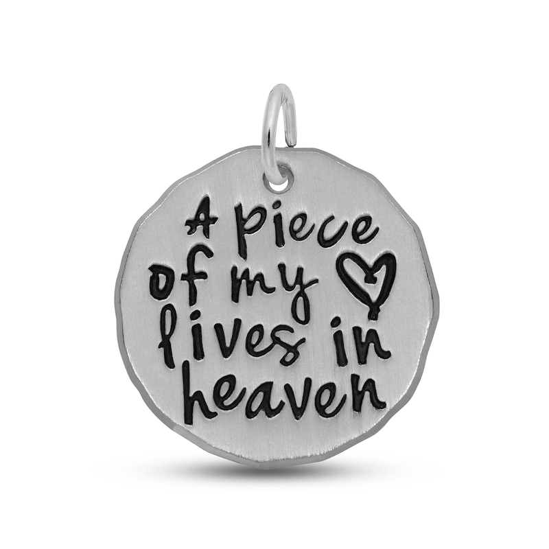 Main Image 1 of Heart in Heaven Charm Sterling Silver