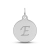 Thumbnail Image 1 of Letter E Monogram Disc Charm Sterling Silver