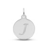 Thumbnail Image 1 of Letter J Monogram Disc Charm Sterling Silver