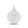 Thumbnail Image 1 of Letter P Monogram Disc Charm Sterling Silver