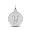 Thumbnail Image 1 of Letter Y Monogram Disc Charm Sterling Silver