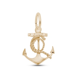 Nautical Anchor Charm 14K Yellow Gold