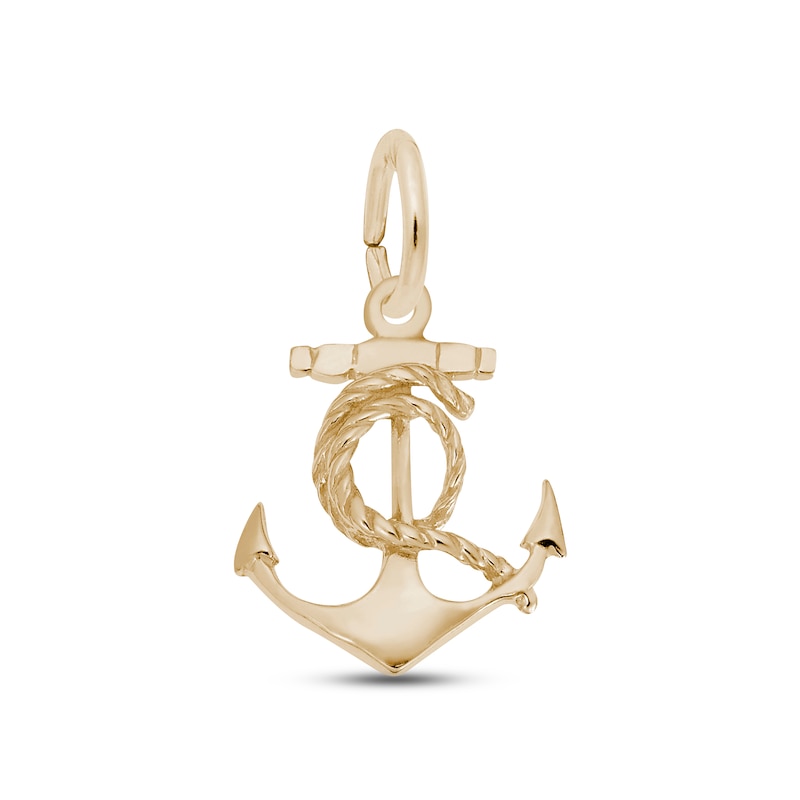 Nautical Anchor Charm 14K Yellow Gold
