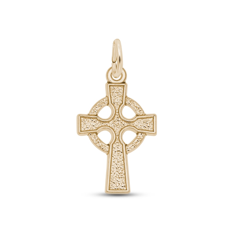 Main Image 1 of Celtic Cross Charm 14K Yellow Gold