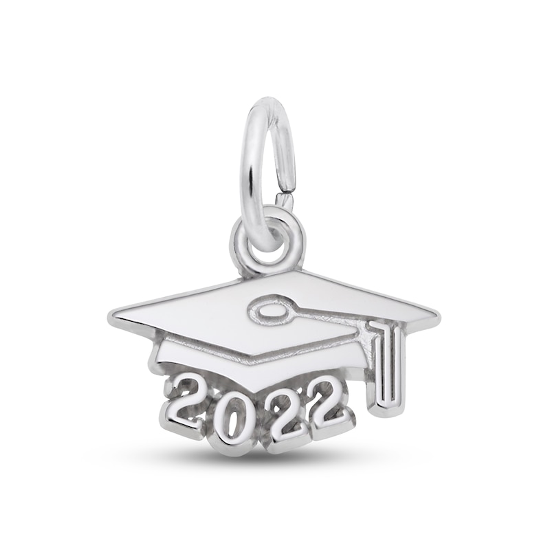 Main Image 1 of 2022 Graduation Cap Charm Sterling Silver