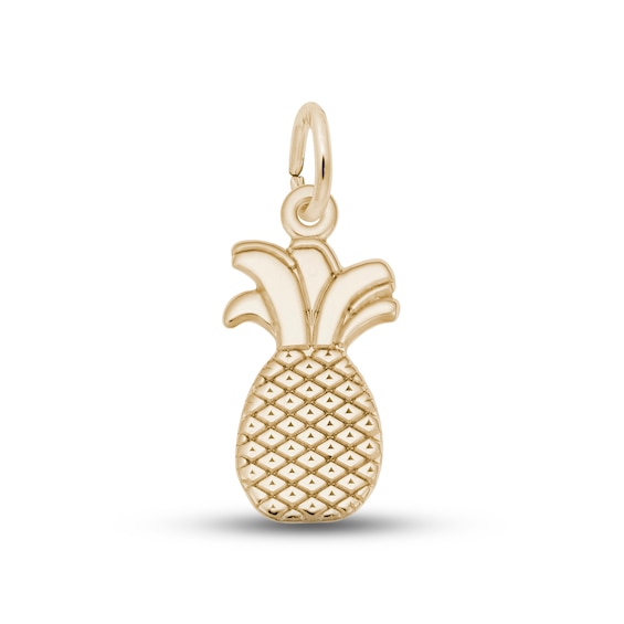 Pineapple Charm 14K Yellow Gold