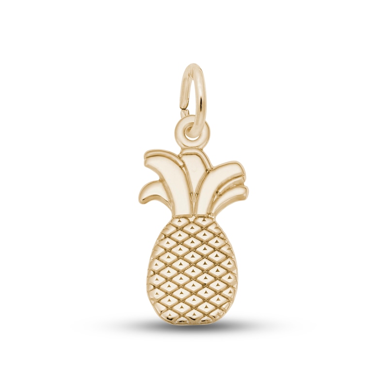 Main Image 1 of Pineapple Charm 14K Yellow Gold