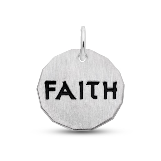 Faith Charm Sterling Silver