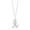 Thumbnail Image 1 of Disney Treasures The Lion King &quot;Timon&quot; Diamond Necklace 1/15 ct tw Sterling Silver 19&quot;