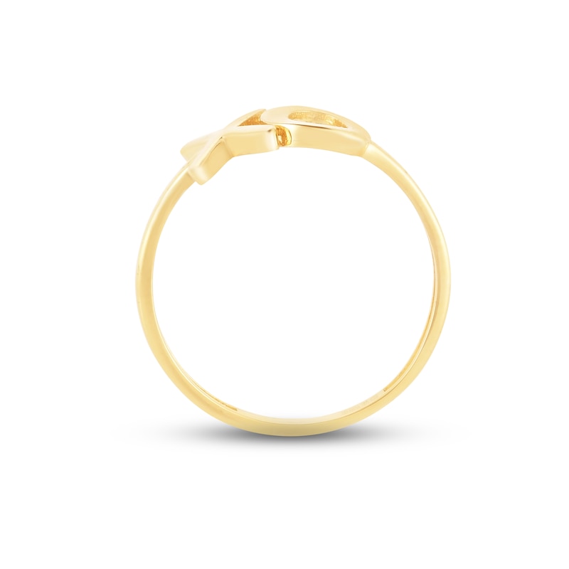 Main Image 3 of XO Ring 14K Yellow Gold - Size 7