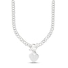 Thumbnail Image 1 of Heart Toggle Necklace Sterling Silver 16&quot;